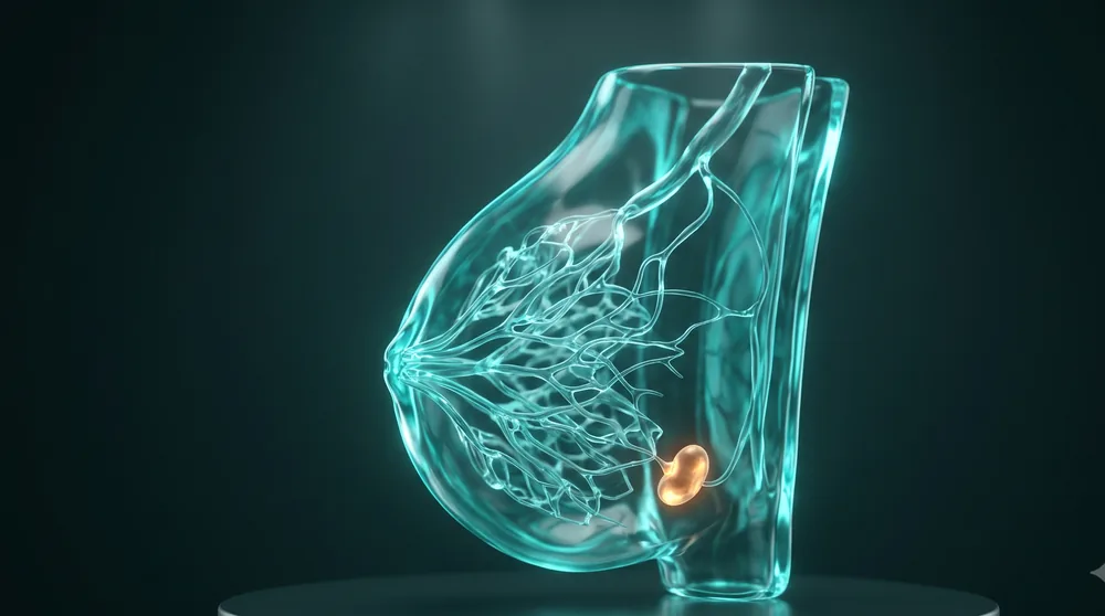 Ilustración 3D de cirugía de cáncer de mama
